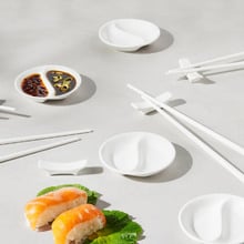 12 Piece White Basics Chopstick Entertainment Set